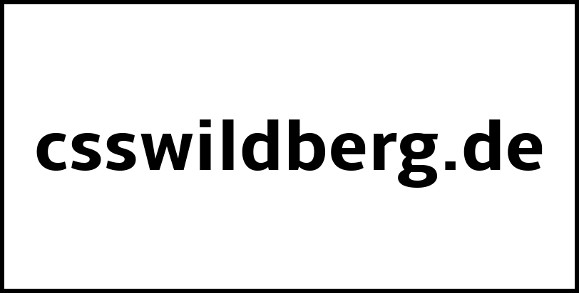 csswildberg.de