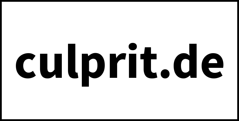 culprit.de