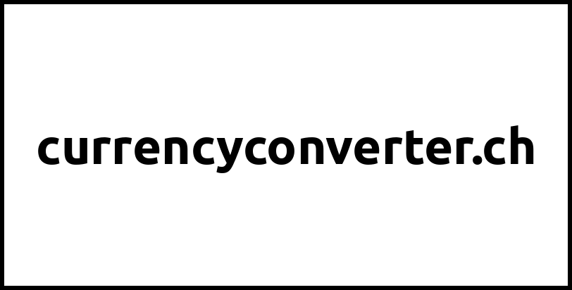 currencyconverter.ch