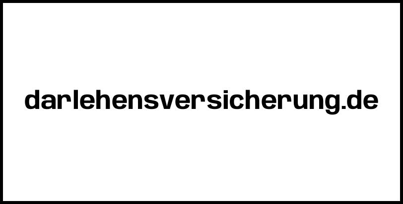 darlehensversicherung.de