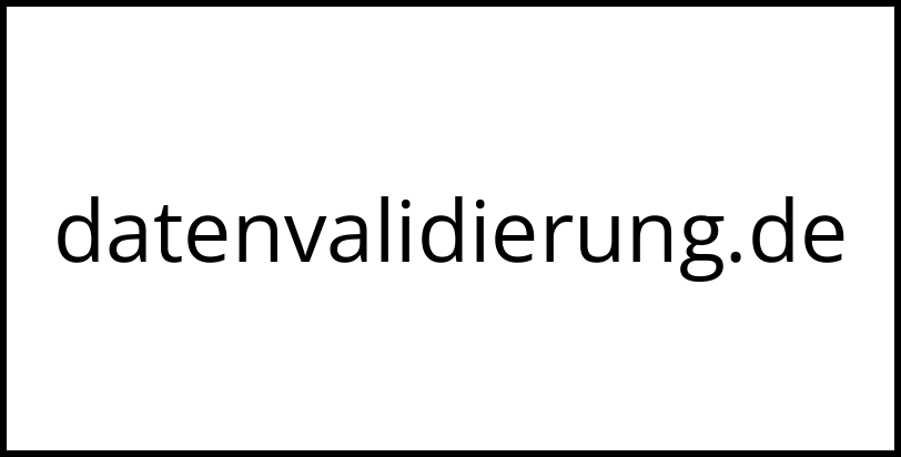 datenvalidierung.de