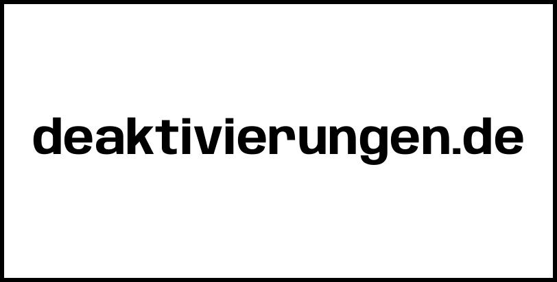 deaktivierungen.de