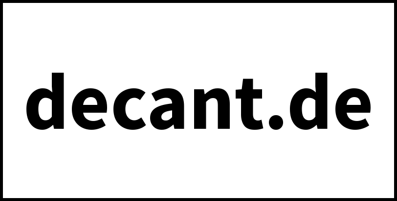 decant.de