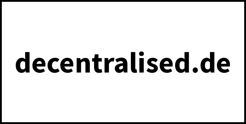 decentralised.de