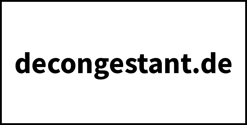 decongestant.de