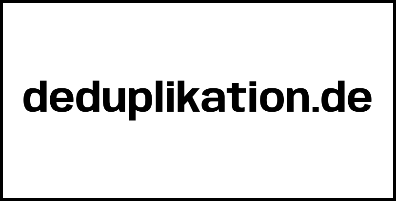 deduplikation.de