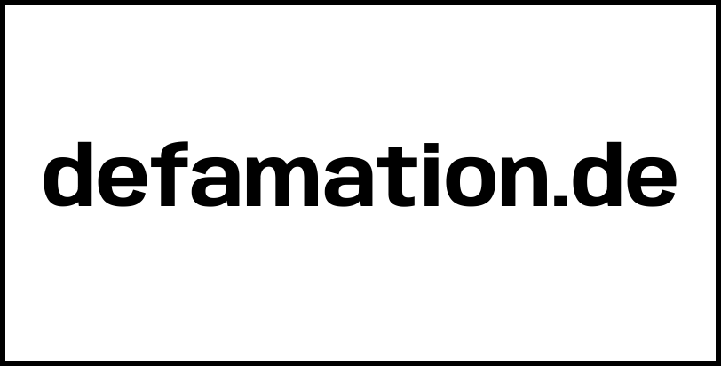 defamation.de