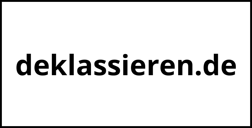 deklassieren.de