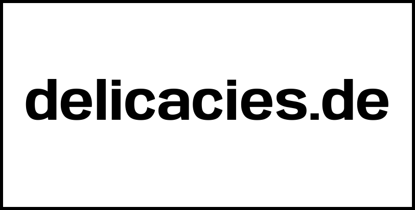 delicacies.de