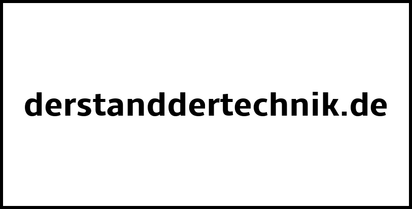 derstanddertechnik.de