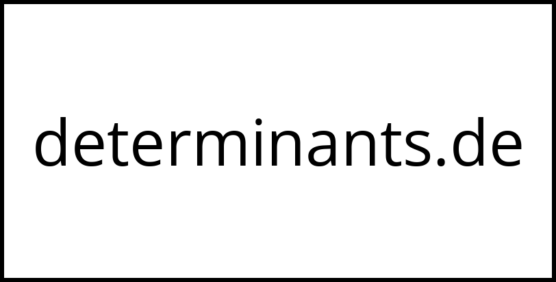 determinants.de