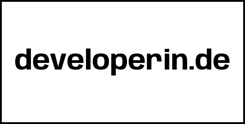developerin.de