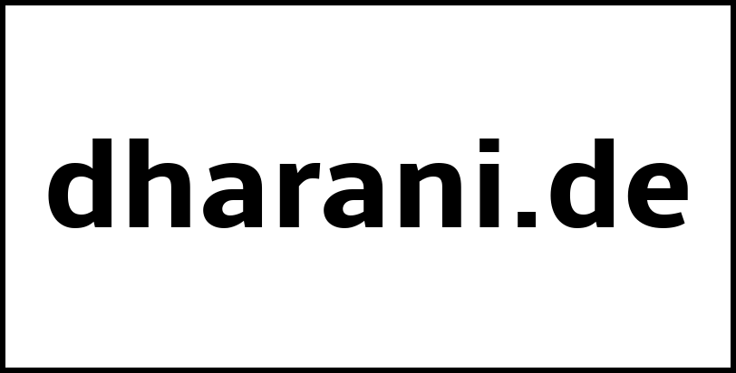 dharani.de