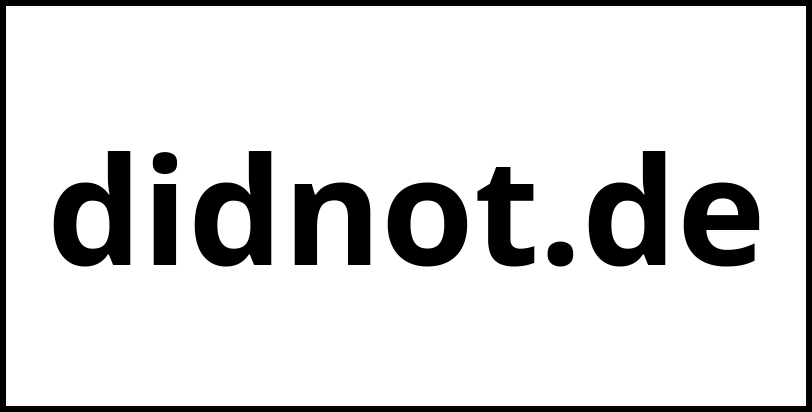 didnot.de