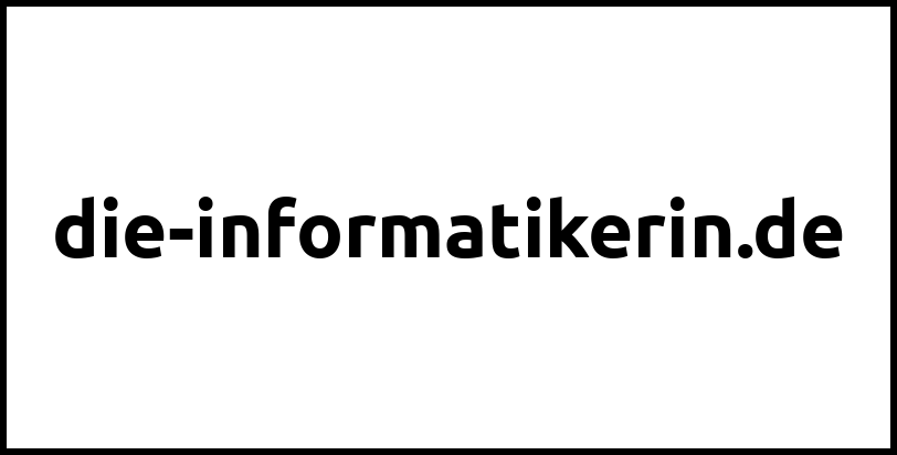 die-informatikerin.de