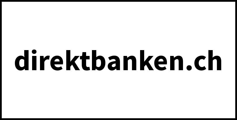 direktbanken.ch