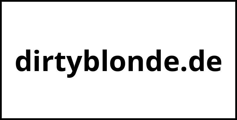 dirtyblonde.de