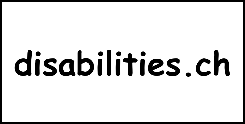 disabilities.ch
