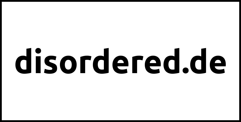 disordered.de