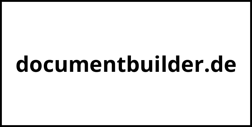 documentbuilder.de