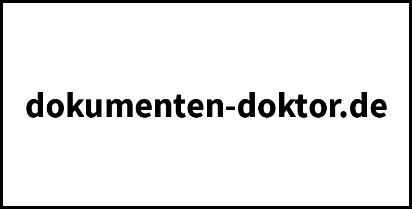 dokumenten-doktor.de