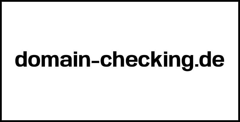 domain-checking.de