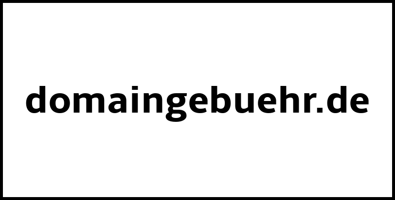 domaingebuehr.de