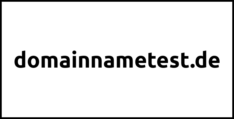domainnametest.de