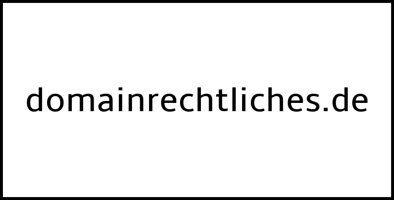 domainrechtliches.de