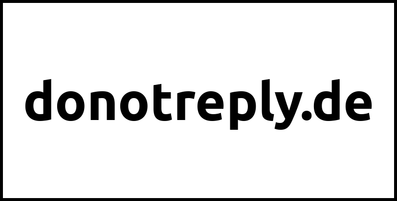 donotreply.de