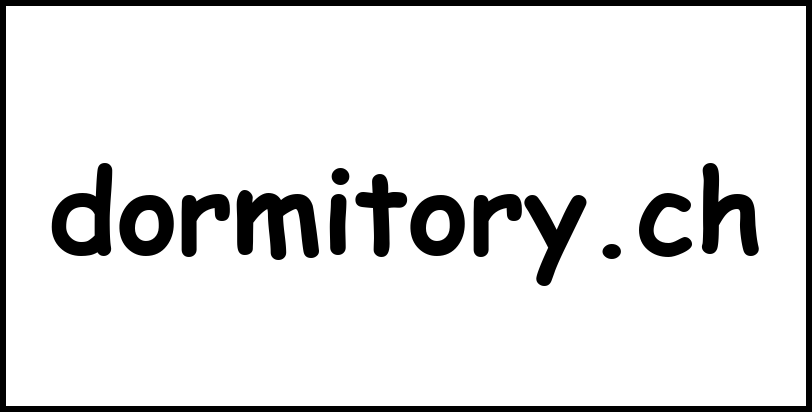 dormitory.ch