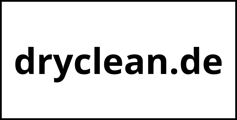 dryclean.de