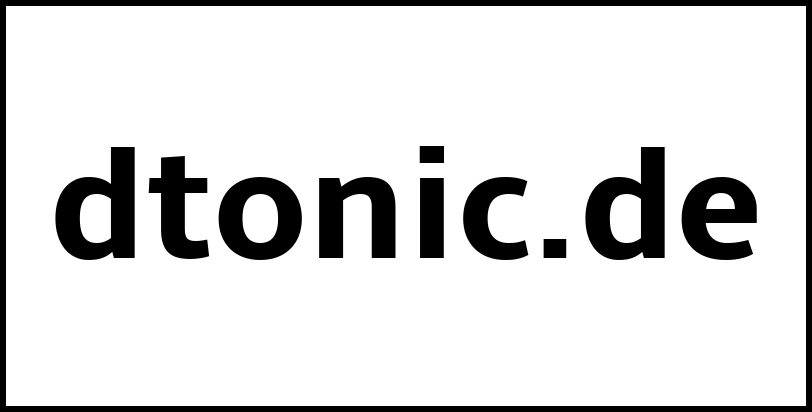 dtonic.de