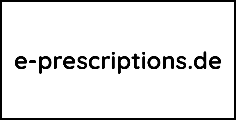 e-prescriptions.de