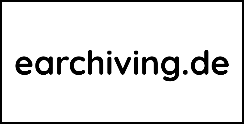 earchiving.de