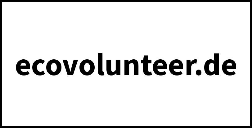 ecovolunteer.de