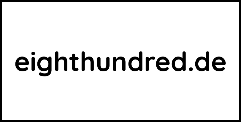 eighthundred.de