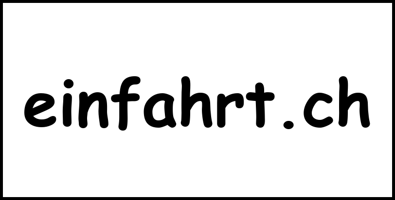 einfahrt.ch