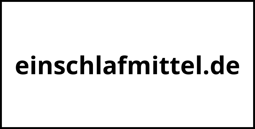 einschlafmittel.de