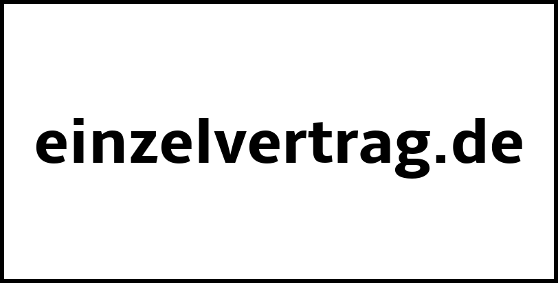 einzelvertrag.de