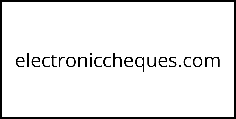 electroniccheques.com