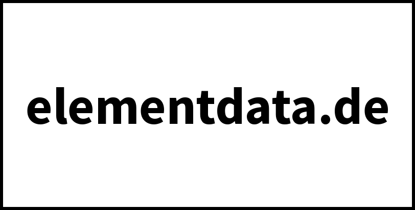 elementdata.de