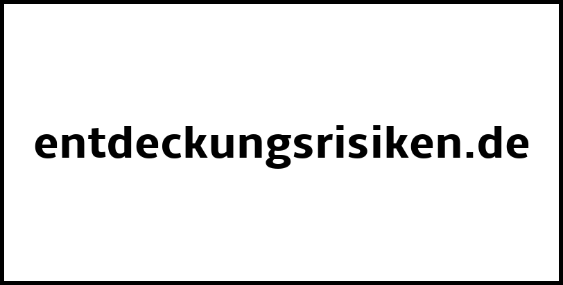 entdeckungsrisiken.de