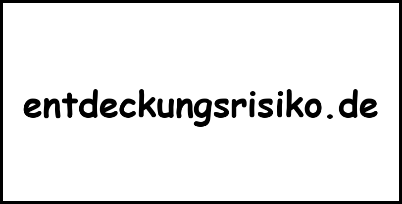 entdeckungsrisiko.de