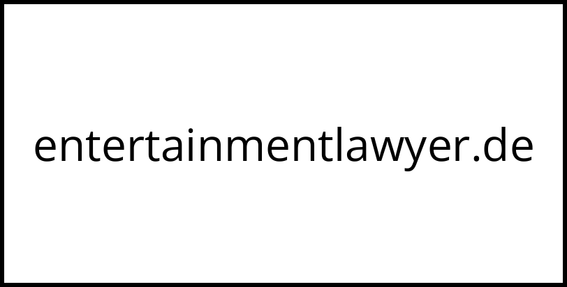 entertainmentlawyer.de