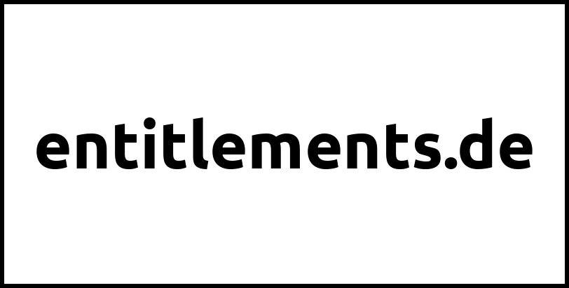 entitlements.de