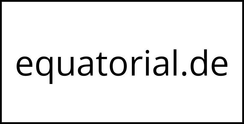 equatorial.de
