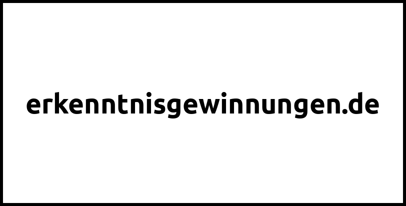erkenntnisgewinnungen.de