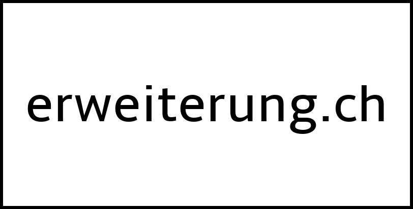 erweiterung.ch