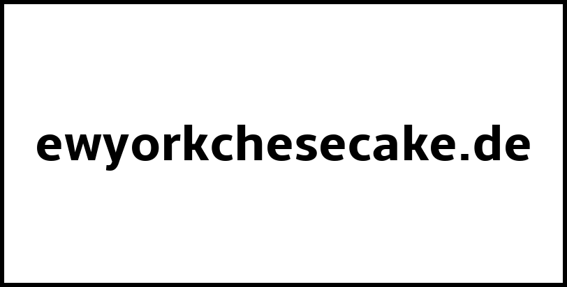 ewyorkchesecake.de